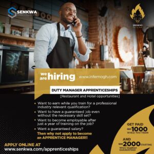 duty manager apprenticships
